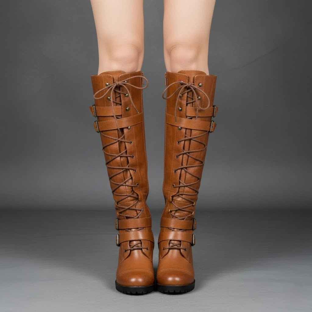 Emily | Stylish Winter Lace-Up Boots