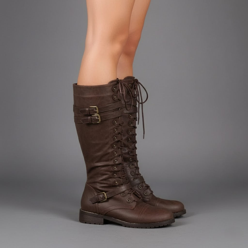 Emily | Stylish Winter Lace-Up Boots
