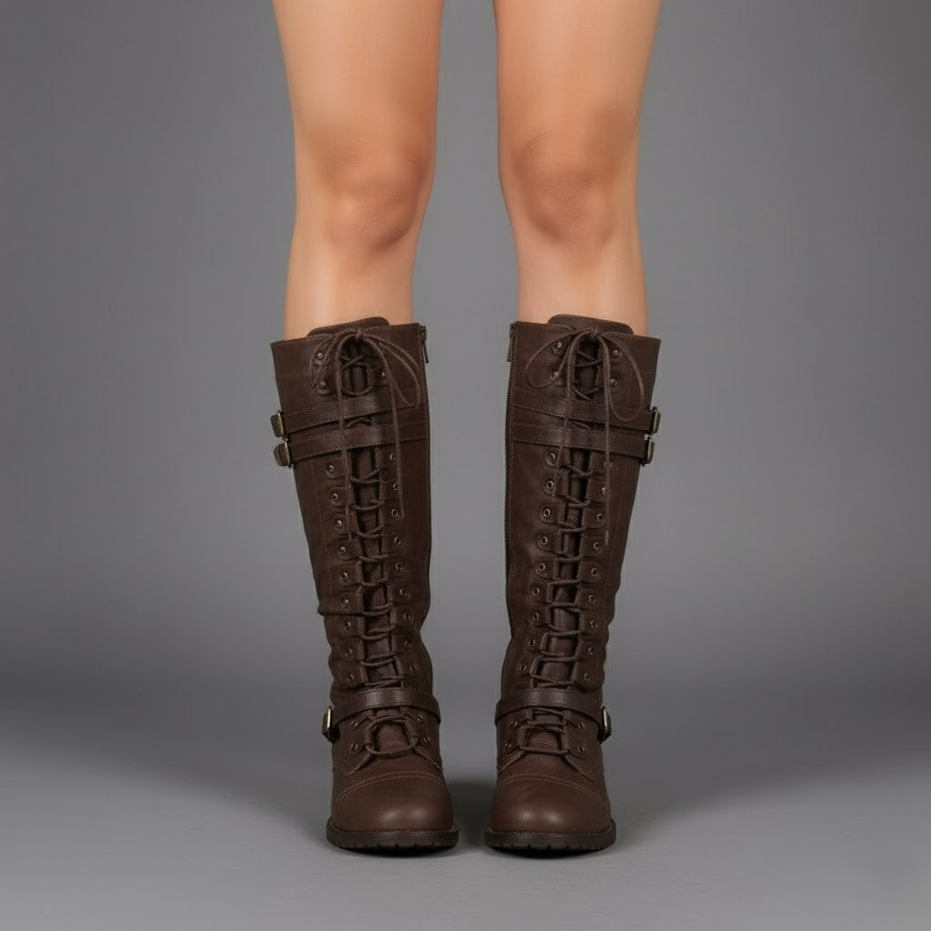 Emily | Stylish Winter Lace-Up Boots